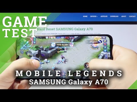 Mobile Legends on Samsung Galaxy A70 - Gameplay / FPS Test