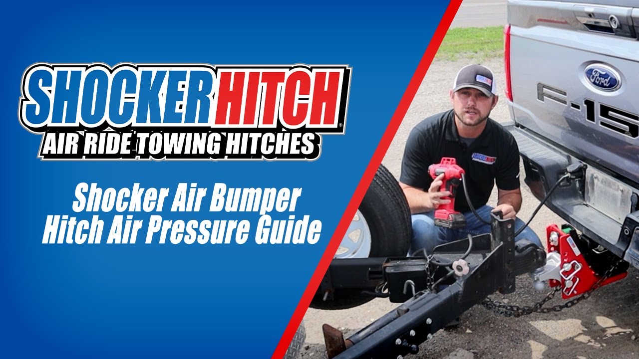 Setting air pressure on a Shocker HD or HD Max air receiver hitch
