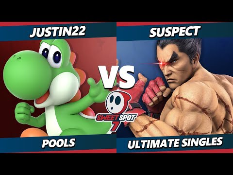 Sweet Spot 7 - Justin22 (Yoshi) Vs. Suspect (Kazuya) SSBU Ultimate Tournament