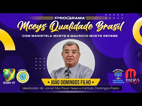 João Domingos Filho Nascimento no Programa Mceys Qualidade Brasil