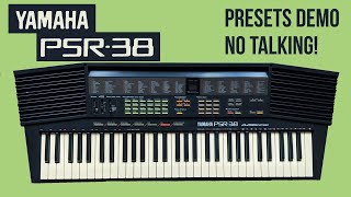 Video thumbnail for Yamaha PSR 38 demo of the presets by Keyboarder Hoarder