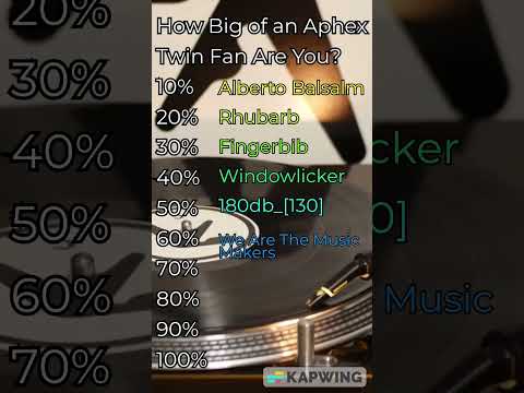 How Big of an Aphex Twin Fan Are You? #music #aphextwin #idm #electronic