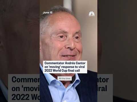 Commentator Andrés Cantor on 'moving' response to viral 2022 World Cup final call