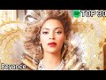Top 30 Beyonce Most Streamed Songs On Spotify June 23 2021