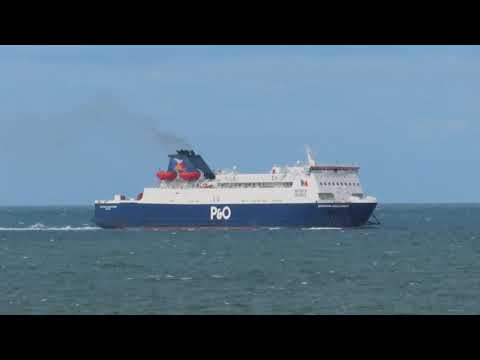 Ferry Race in Irish Sea to Cairnryan, Scotland !! Ireland to UK Ferry !!
