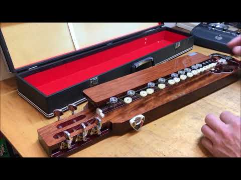 Taisho Goto - Nagoya harp.  Keyed lap steel like Japanese instrument with soft image 25