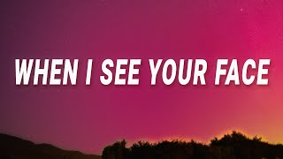 Bruno Mars - When I see your face (Just The Way You Are) (Lyrics)