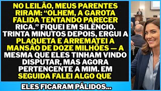 “No leilão, meus parentes ZOMBARAM DE MIM — até perceberem que a mansão disputada já era minha.”