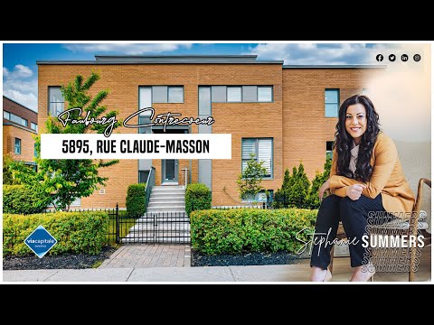 5895, Rue Claude-Masson, Montréal  - STEPHANIE SUMMERS courtier immobilier résidentiel ViaCapitale