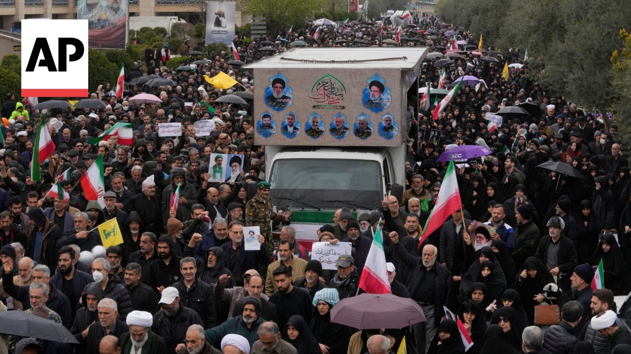 Video | Funeral held for Iran's intelligence minister and his family in Tehran