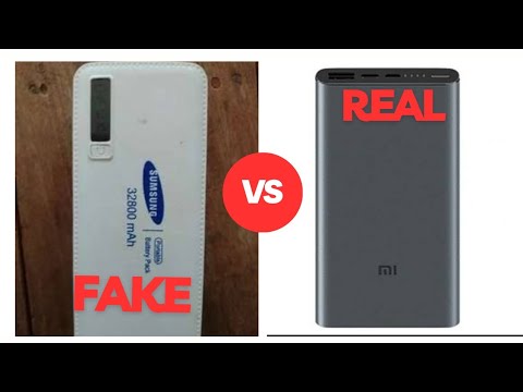 Power Bank original vs duplicate #powerbank #xiaomi #sumsung