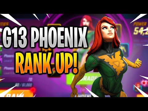 PHOENIX G13 RANK UP & GAMEPLAY! - MARVEL Strike Force - MSF