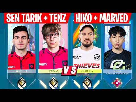 SEN TenZ & SEN Tarik Vs 100T Hiko & Marved In Ranked Game | VALORANT