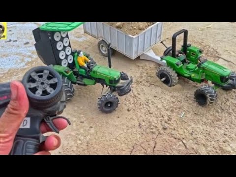 How to make Remote control John Deereat Homeघर पर रिमोट कंट्रोल ट्रैक्टर कैसे बनाएं#johndeeretractor