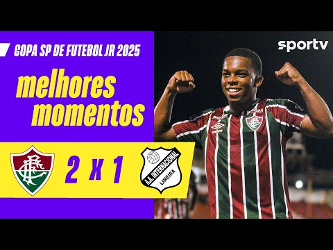 Gols e lances de Fluminense x Internacional de Limeira