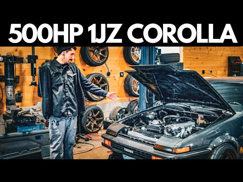 500HP 1JZ SWAPPED TOYOTA AE86 COROLLA BUILD BREAK DOWN. [MUST SEE]