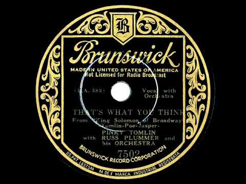1935 Pinky Tomlin - That’s What You Think