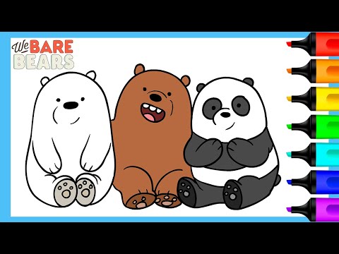 We Bare Bears Coloring Pages | How to Color We Bare Bears