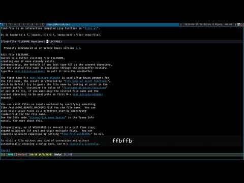 Emacs: Help section & Elisp