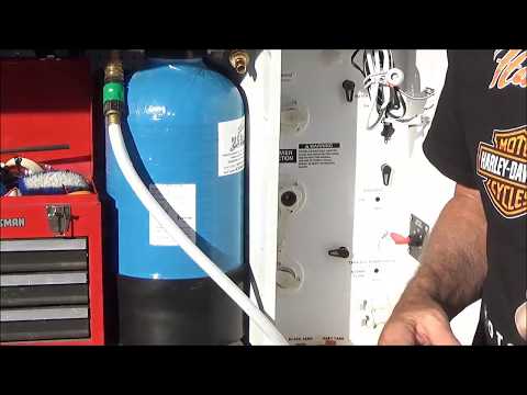 Installing a mobile soft water treatment system, RV living