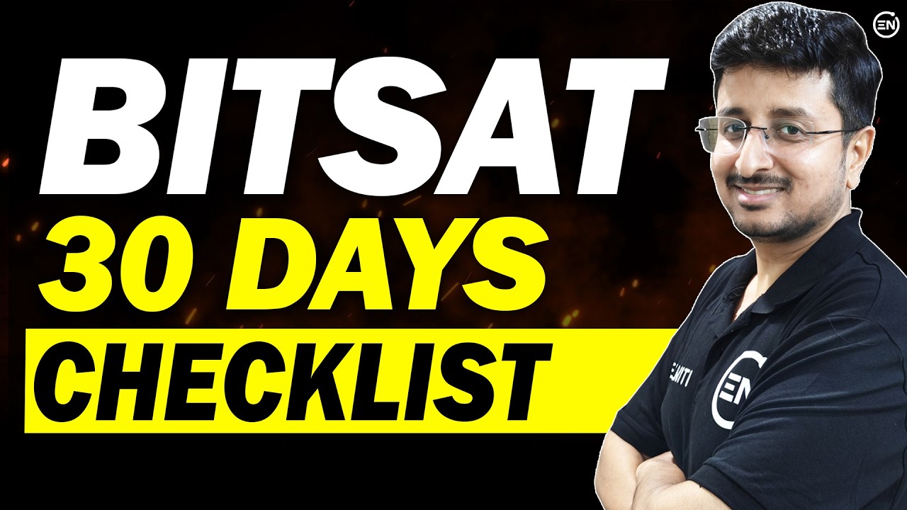 🔥BITSAT 2026 Session 2 - 90 Marks in Physics😍 (30 Days Checklist) | Eduniti | Mohit Sir