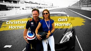 Christian Horner&#39;s Spicy Lap With Geri Horner! | Pirelli Hot Laps