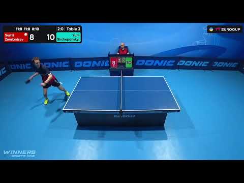 20:05 Serhii Zemiantsev - Yurii Shchepanskyi 16.08.2023 TT Euro.Cup Ukraine Star. TABLE 3