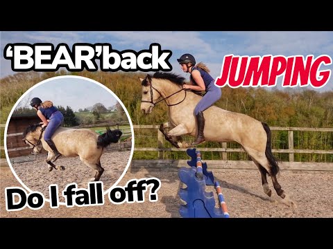 JUMPING BEAR BAREBACK (this time for real) ~ and she tries to buck me off...