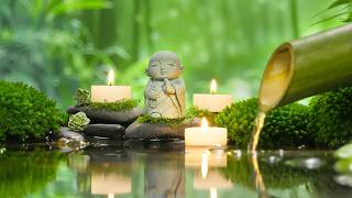 Piano relajante + Fuente de agua de bambú 🌿 Música en vivo para un sueño profundo