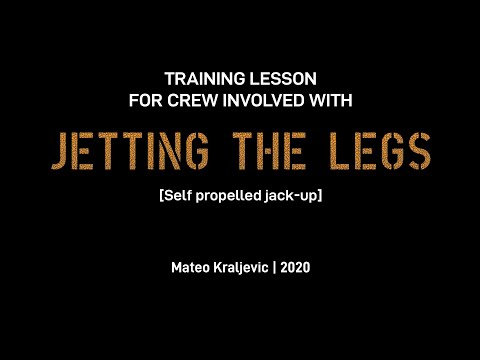 Rig move training | JETTING legs on jack-up barge