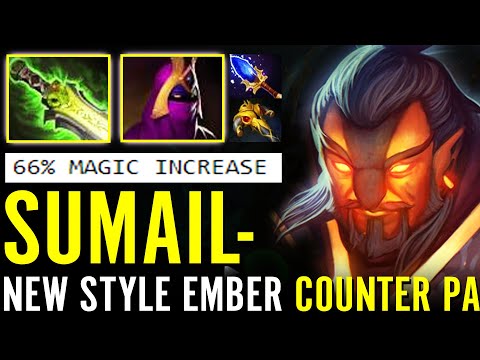 WTF New Style!!? Ethereal EMBER SPIRIT +66% MAGIC DMG SUMAIL 100% Counter PA Dota 2 Pro Build