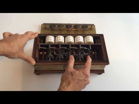 Le mécanisme interne de la réplique de la Pascaline