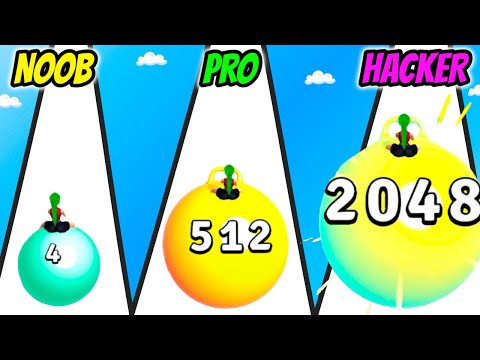 Yoga Ball Run - NOOB vs PRO vs HACKER