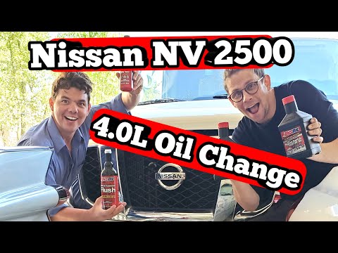 2018 Nissan NV 2500 4.0L AMSOIL Oil Change Flush Pi Cleaner