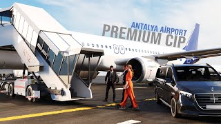 FRAPORT TAV ANTALYA AIRPORT Premium cip interior architecture animatio