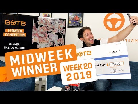 BOTB Midweek Competition Winner! Nabila Yacoob - £2,000 Cash - Week 20 2019