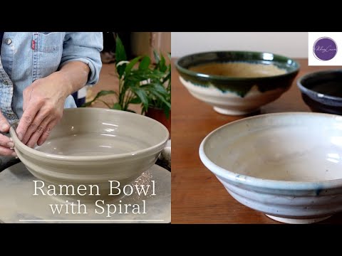 Throwing “Ramen Bowl” with Spiral on the Potter’s Wheel @Alchemyceramic