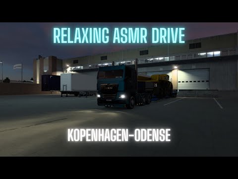 Euro Truck Simulator 2 | ASMR POV MAN TGX 430 | Copenhagen ➝ Odense | Volvo A25G Dumper