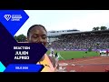 I Love It It Keeps Me On My Toes Julien Alfred On The Competitiveness Of The Women S 100m