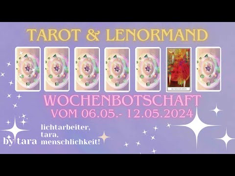 Verbindliche Energien❤️Wochenbotschaft vom 06.05.- 12.05.2024❤️Tarotlegung mit Wochenenergien💙