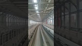 レインボーブリッジ区間を走るゆりかもめ