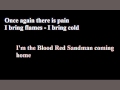 Lordi - Blood Red Sandman (lyrics video) 