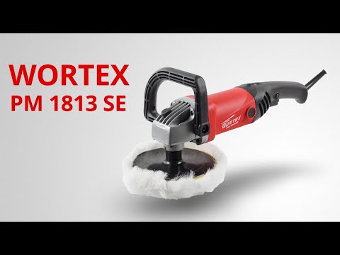 фото полировальная машина wortex pm 1813 se в кор. 1300 вт, 180 мм, 600-3300 об/мин (регул. об., плавный  0