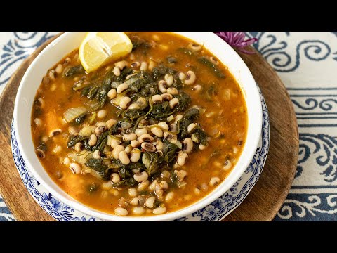 Greek Black eyed peas soup (VEGAN for LENT)