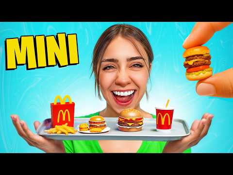 24HS COMIENDO COMIDA MINIATURA