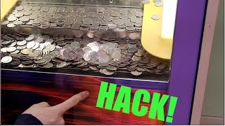 COIN PUSHER HACK! WIN MORE MONEY!!!!