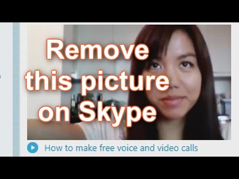 How to remove the picture of the lady on the skype home page  - FIX -