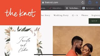 How to create a wedding website using The Knot | Best FREE wedding website!