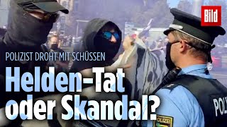 Polizist droht mit Schüssen: So denken die Deutschen über ihn