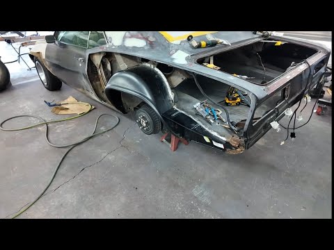 69 Camaro: Quarter panel skin installation, the way we do it. 